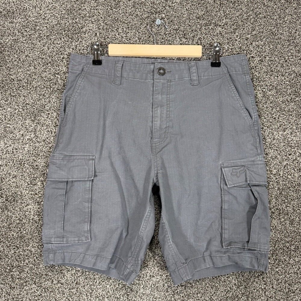 Fox Racing Slambozo 2.0 Shorts Mens 33/9 Gray Cargo Ripstop Utility Rugged